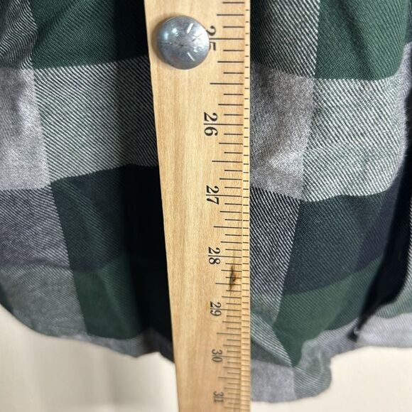 Eddie Bauer classic fit button down long sleeve flannel hooded size large - Picture 9 of 11